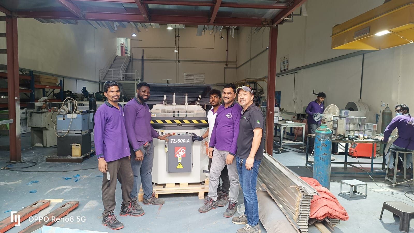 MG Aluminum Cutting Machine Installation at Airwellcare